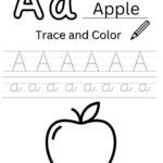 Letter A 4-Line Tracing Worksheet (Free PDF Download)