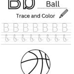 Letter B 4-Line Tracing Worksheet (Free PDF Download)