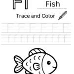Letter F 4-Line Tracing Worksheet (Free PDF Download)