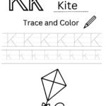 Letter K 4-Line Tracing Worksheet (Free PDF Download)