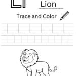 Letter L 4-Line Tracing Worksheet (Free PDF Download)