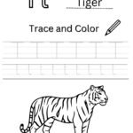Letter T 4-Line Tracing Worksheet (Free PDF Download)