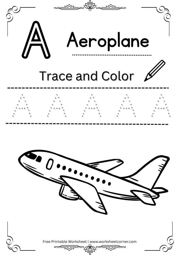 A to Z Alphabet Tracing Worksheets for Nursery (Free PDF Download)