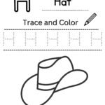 Letter H Tracing Worksheet for Nursery (Free PDF)