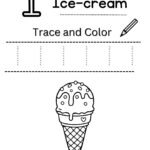 Letter I Tracing Worksheet for Nursery (Free PDF)