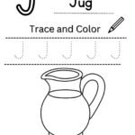 Letter J Tracing Worksheet for Nursery (Free PDF)
