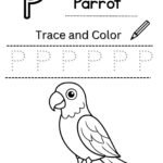 Letter P Tracing Worksheet for Nursery (Free PDF)
