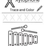 Letter X Tracing Worksheet for Nursery (Free PDF)