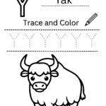 Letter Y Tracing Worksheet for Nursery (Free PDF)