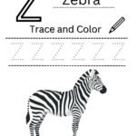 Letter Z Tracing Worksheet for Nursery (Free PDF)