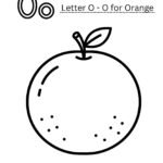 O for Orange Coloring Worksheet (Free Printable for Preschool)