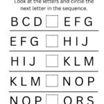 Circle the Next Letter Worksheet