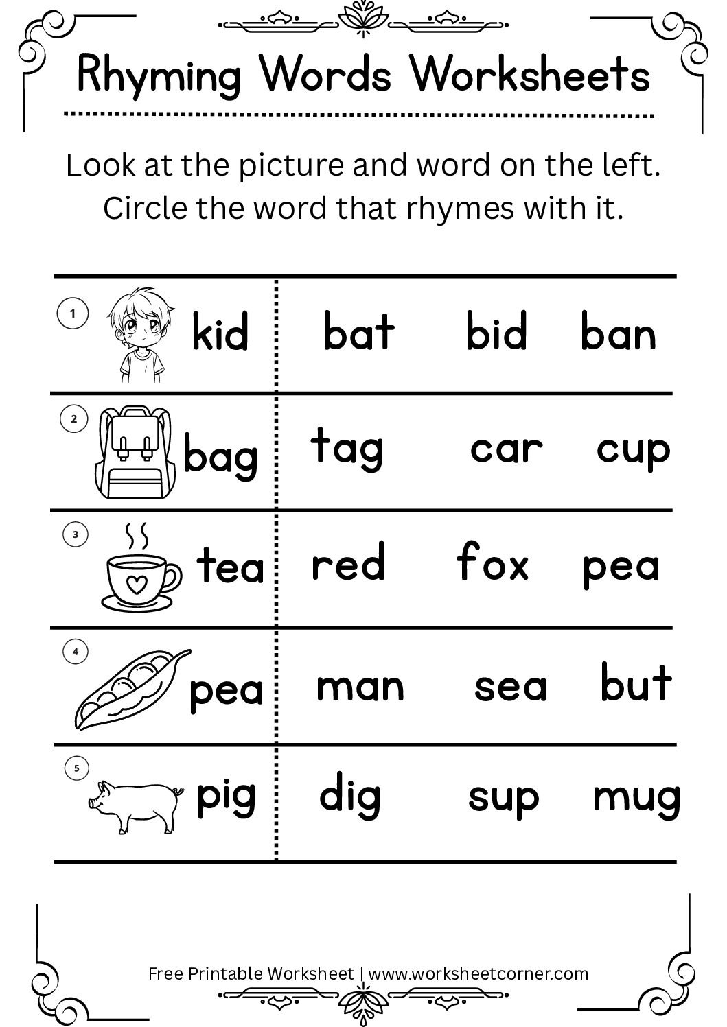 Phonics & Early Reading Mega Bundle – Printable Preschool Worksheets - Image 7