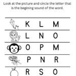 Preschool Beginning Sound Practice