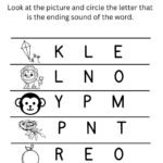Preschool Ending Sound Activity