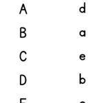 Capital and Small Letter Matching Activity-A to E