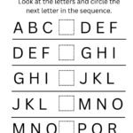 Complete the Alphabet Sequence Worksheet
