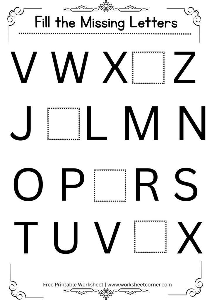 Circle the Missing Letter Worksheet (Free Printable PDF)-03
