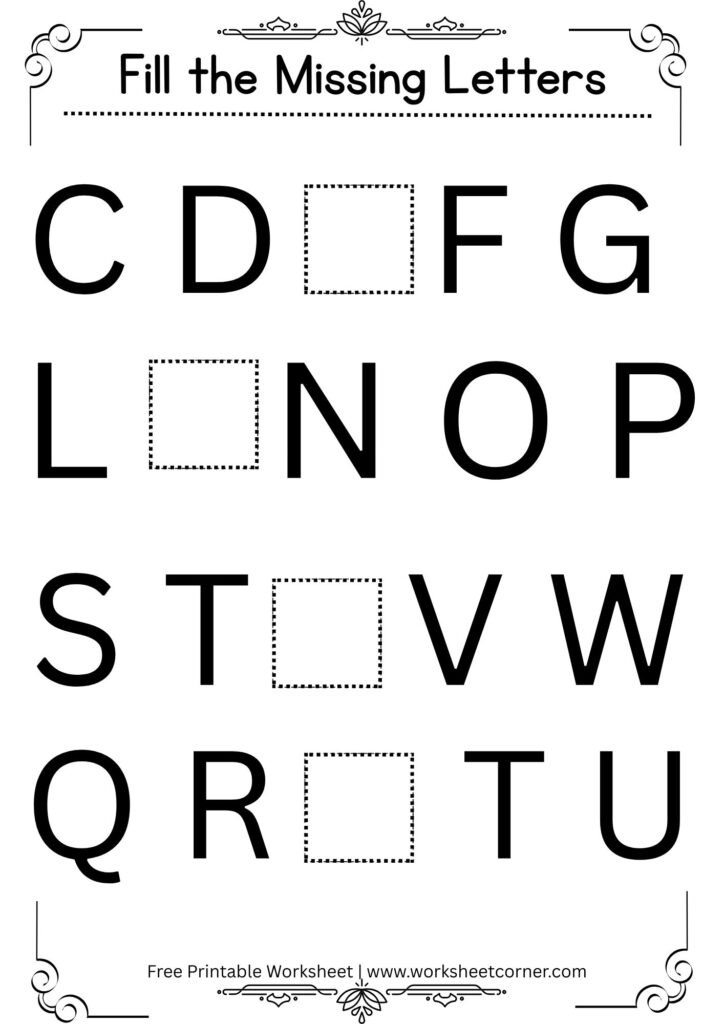 Circle the Missing Letter Worksheet (Free Printable PDF)-04
