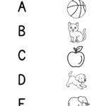 Match the Letter Worksheet for Kids A to E (Free Printable PDF)
