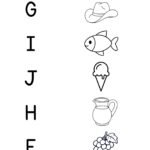 Match the Letter Worksheet for Kids Mixed Letters-04 (Free Printable PDF)