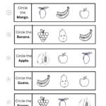Circle the Correct Fruit Worksheets for Kids (Free Printable PDFs)