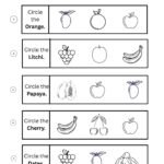 Circle the Correct Fruit Worksheet-02