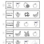 Circle the Correct Fruit Worksheet-03