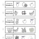 Circle the Correct Fruit Worksheet-04