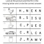 Hen Bus Cup CVC Worksheets