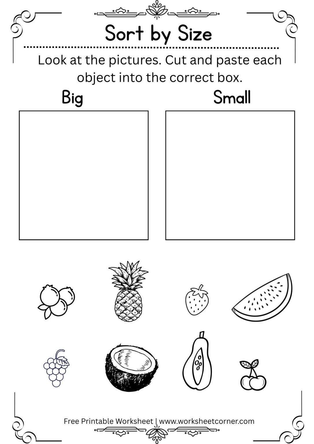 Free Printable Sorting Worksheets for Preschool & Kindergarten ...