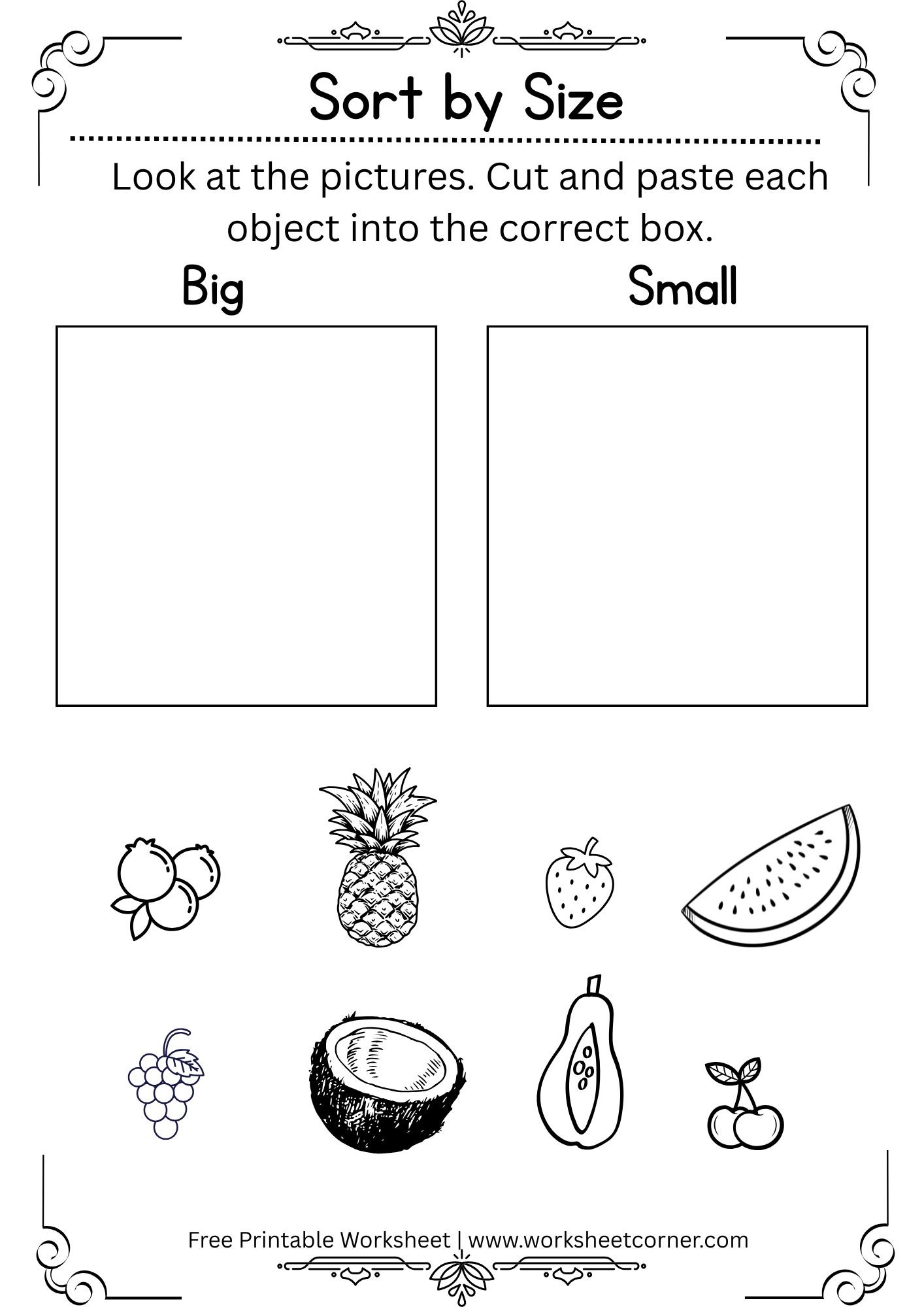 Free Printable Sorting Worksheets for Preschool & Kindergarten ...